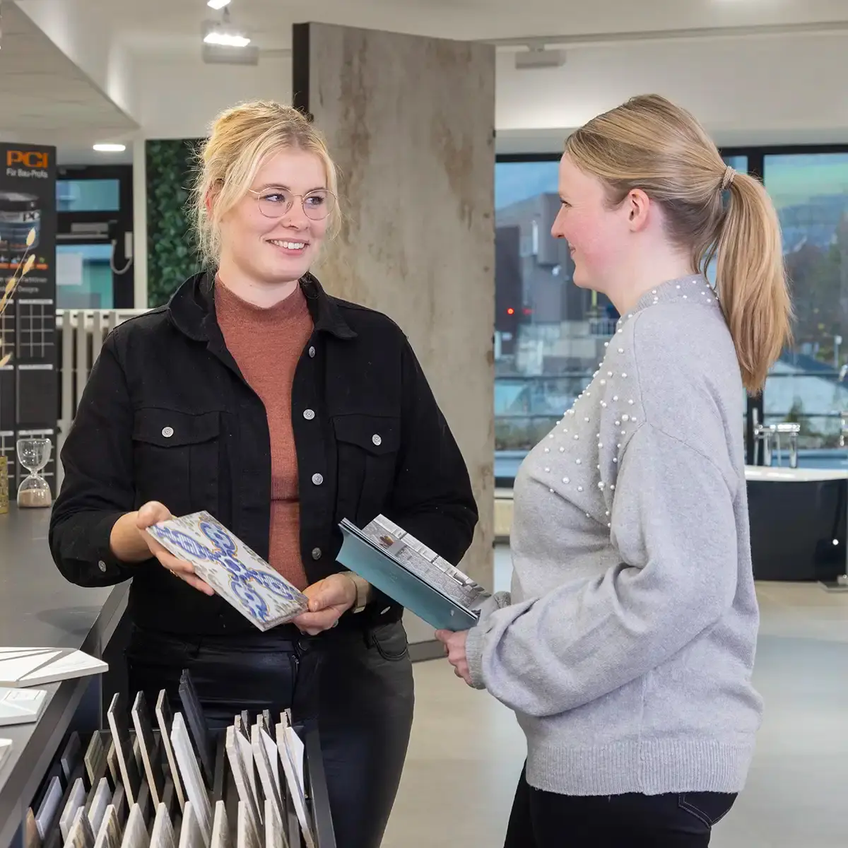 Fotostory für Internetauftritt einer Fliesenausstellung