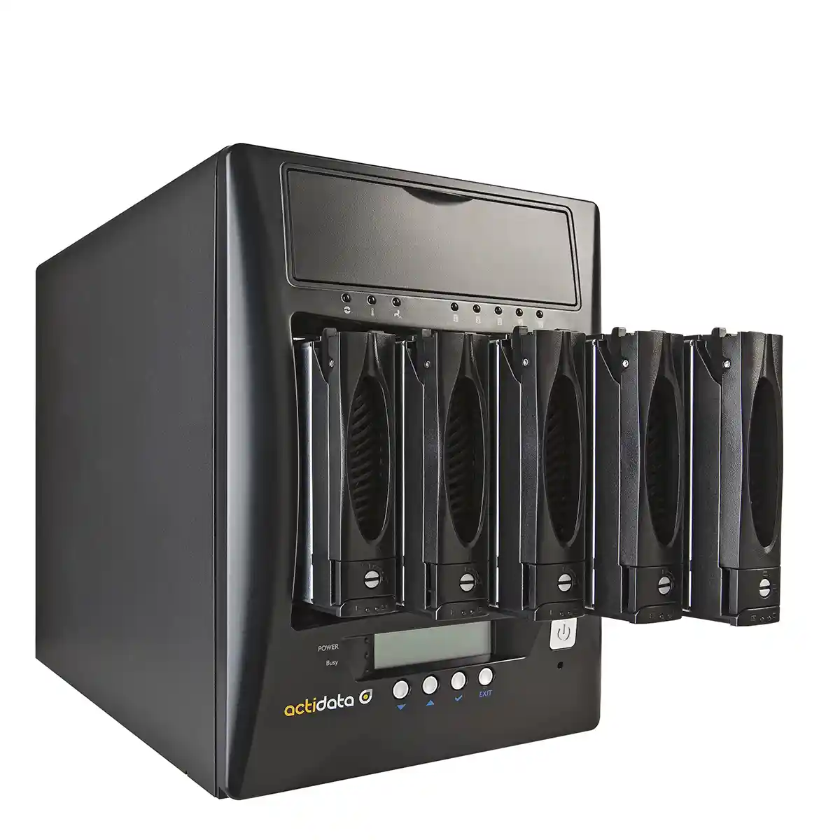 Studioaufnahmen von einem Wechselplattensytem