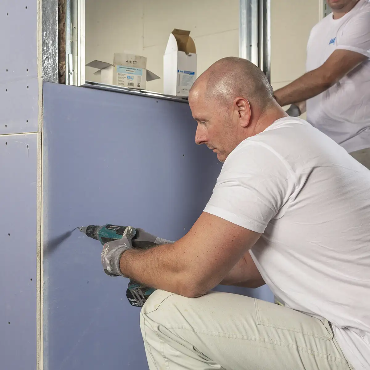 Dokumentation der Arbeitsschritte von Trockenbauarbeiten