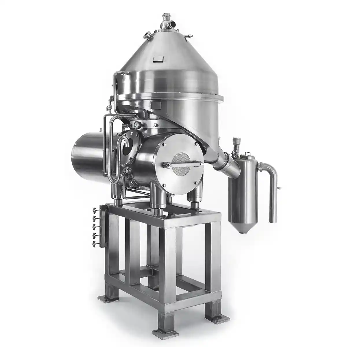 Produktaufnahme eines Separators für die Milchindustie